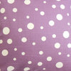 Bebe Polka Dots Pillow Purple White 18"x18"