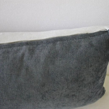 Velvet and Linen Accent Pillows