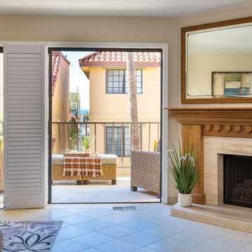 Hermosa Beach Condo - Living Room & Balcony