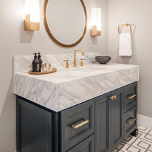 Transitional primary bathroom