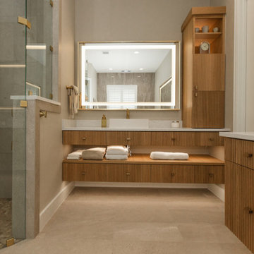 Lux Modern Spa Master bathroom