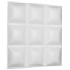 19 5/8"W x 19 5/8"H Classic EnduraWall Decorative 3D Wall Panel, White, 50/PK