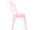 Amalfi Stackable Vintage Side Chairs, Set of 4, Glossy Pastel Pink