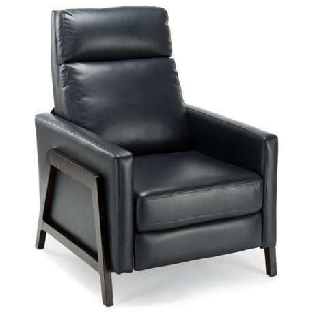 Maxton Push Back Recliner - Midnight Blue