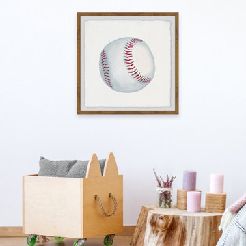"Let's Play Baseball" Framed Painting Print