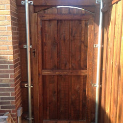 8' tall Cedar gates - Home Fencing And Gates