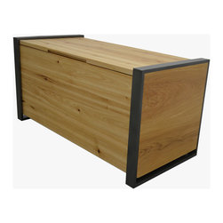 Modern Solid wood and metal toy box - Kids Storage Benches And Toy Boxes