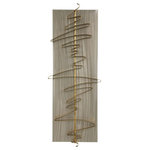 Uttermost - Uttermost 04261 Script - 49 inch Metal Wall Decor - Constructed From Solid Iron, This Elegant Metal WaScript 49 inch Metal Metallic Dark Gray/A *UL Approved: YES Energy Star Qualified: n/a ADA Certified: n/a  *Number of Lights:   *Bulb Included:No *Bulb Type:No *Finish Type:Metallic Dark Gray/Antique Brass