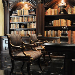 75 Most Popular Traditional Home Office Library Design Ideas for 2019