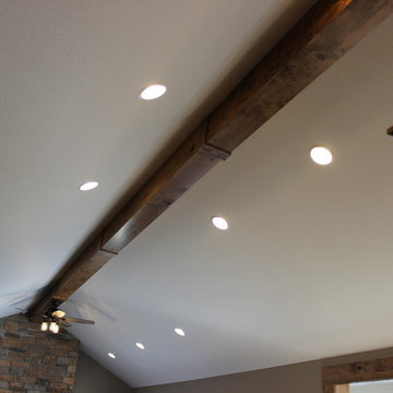 Rustic Maple & Painted Cabinets