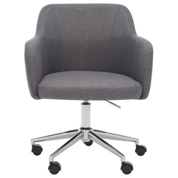 Safavieh Kains Swivel Office Chair, Grey/Chrome