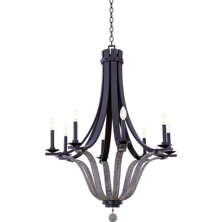 Lansing Chandelier - Satin Bronze, 8