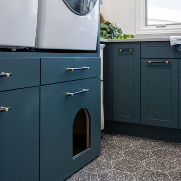 Colorful Laundry Room