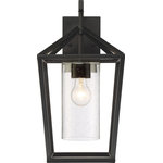 Nuvo Lighting - Nuvo Lighting 60/6593 Hopewell - 1 Light Large Outdoor Wall Lantern - Hopewell; 1 Light; Large Lantern; Matte Black FiniHopewell 1 Light Lar Matte Black Clear Se *UL: Suitable for wet locations Energy Star Qualified: n/a ADA Certified: n/a  *Number of Lights: Lamp: 1-*Wattage:60w A19 Medium Base bulb(s) *Bulb Included:No *Bulb Type:A19 Medium Base *Finish Type:Matte Black