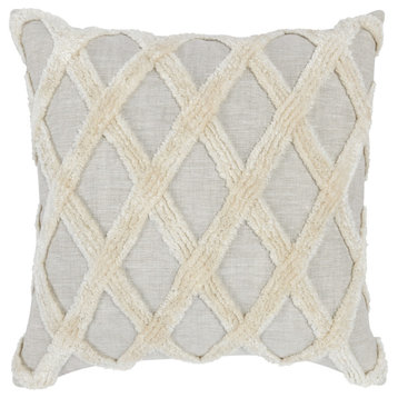 Evangeline 100% Linen 22"Throw Pillow in Natural by Kosas Home