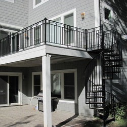 New deck railing and spiral staircase - Outdoor Products