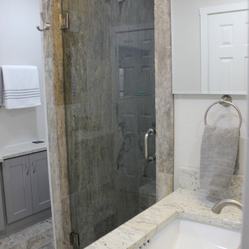 Silver Travertine Bathroom