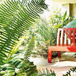 Romeo Outdoor Bench by Serralunga. - Outdoor Benches