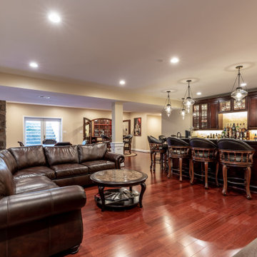 Amazing Basement Remodel, with Irresistible Wine Cellar in Ashburn VA