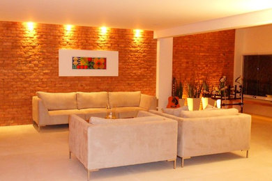 Living room - contemporary living room idea in Other