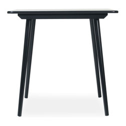 Black Ironica 80cm Square Kitchen Table by Tom Kelley for TON - Dining Tables