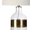 Stevens 25.5" Glass Table Lamp, Brass