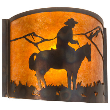 12 Wide Cowboy Wall Sconce