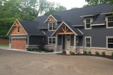 Inspiration for a craftsman exterior home remodel in Indianapolis