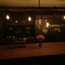 Oversized Barn Style Island Light Fixture - Kitchen Island Lighting