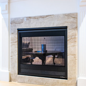Taj Mahal Quartzite Fireplace Surround