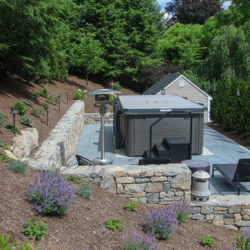Patio and Spa Landscape Design Natick, MA