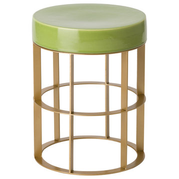 18.5 in. Milo Gold Metal Accent Table