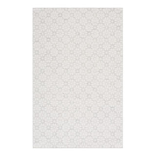 8'x8' Square Rug-Modern Texture Ivory And Charcoal