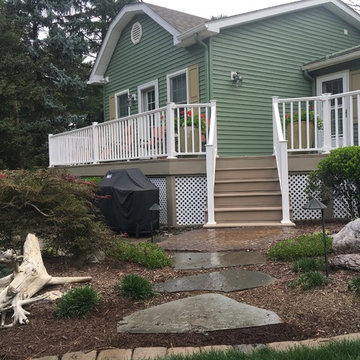 Backyard Landscape Renovation w/ Basalt Column Fountain