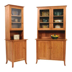 Small Classic Shaker Flare Leg Buffet & Hutch - China Cabinets And Hutches