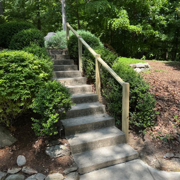 Custom carpentry (bridge/railing) project in Chapel Hill, NC