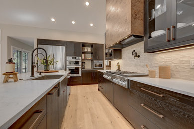 Transitional kitchen photo in Denver