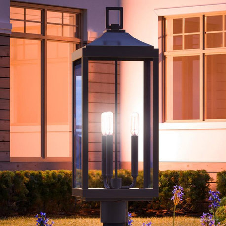 Luxury Colonial Outdoor Post / Pier Light, 9.5, Olde Bronze Finish
