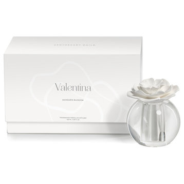 Valentina 100 ml Crystal Ball Porcelain Diffuser, Mandarin Blossom