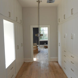 Arctic White Walk-in Closet; Arlington, VA - Storage Cabinets