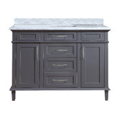 Newport Bathroom Vanity Set, Charcoal Gray, Single, 48"