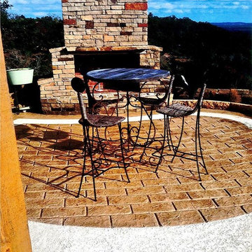 Unique and Colorful Patio Installations