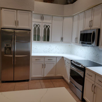 Contemporary Kitchen Remodel Done in Dove White