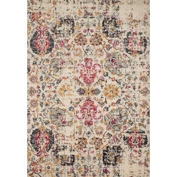 Ivory, Pink, Gold Nadia Area Rug by Loloi II, 4'0"x5'7"
