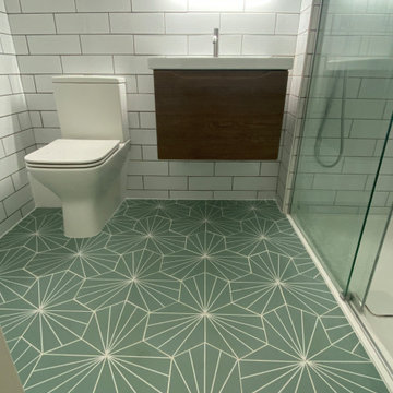 Green Lily Pad bathroom