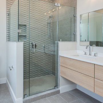 Contemporary Bathroom With Floating Vanity