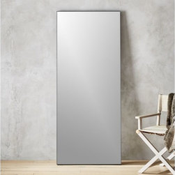 Infinity Black Floor Mirror 32"x76" | CB2 - Mirrors