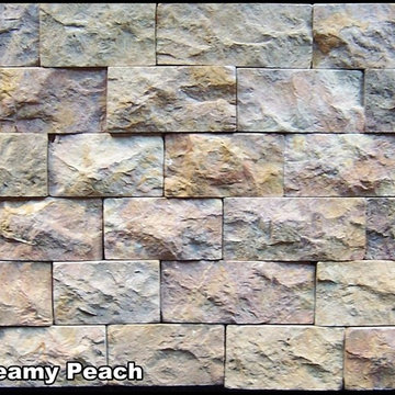Ledge Stone - Creamy Peach 12" x 24" Mesh