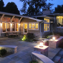 patio with low wall