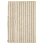 Colonial Mills - Woodland Vertical Stripe Rug, Light Gray, 5'x7' - A textural combination of all-natural un-dyed wool in woven braids, create a tonal stripe. Vertical braids add to the design of this rug that is suitable for any space in the home needed natural texture.